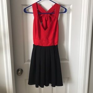 Francesca’s Black and Red Dress